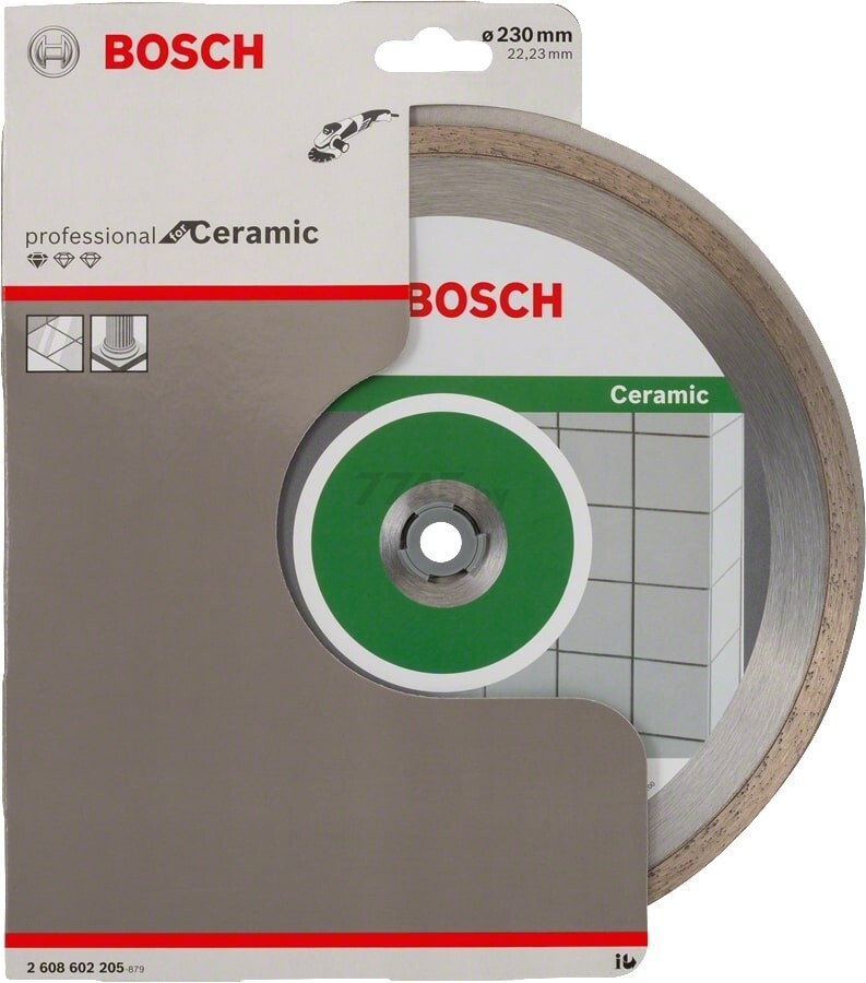 Круг алмазный 230х22 мм BOSCH Standard for Ceramic (2608602205) - Фото 2